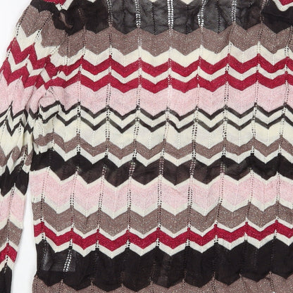 Womens UK Size XS Planet Multicoloured Cardigan Jumper