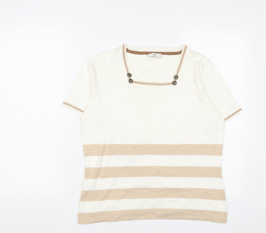 Womens UK Size M Cc Ivory Pullover Jumper