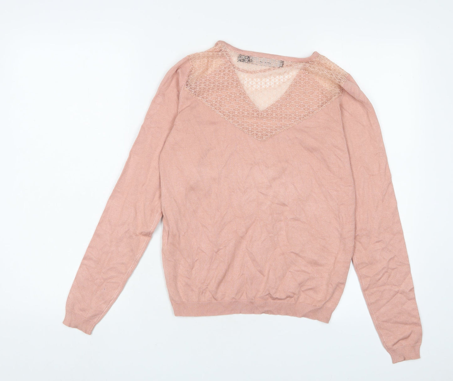 Womens UK Size S VERO MODA Pink Pullover Jumper