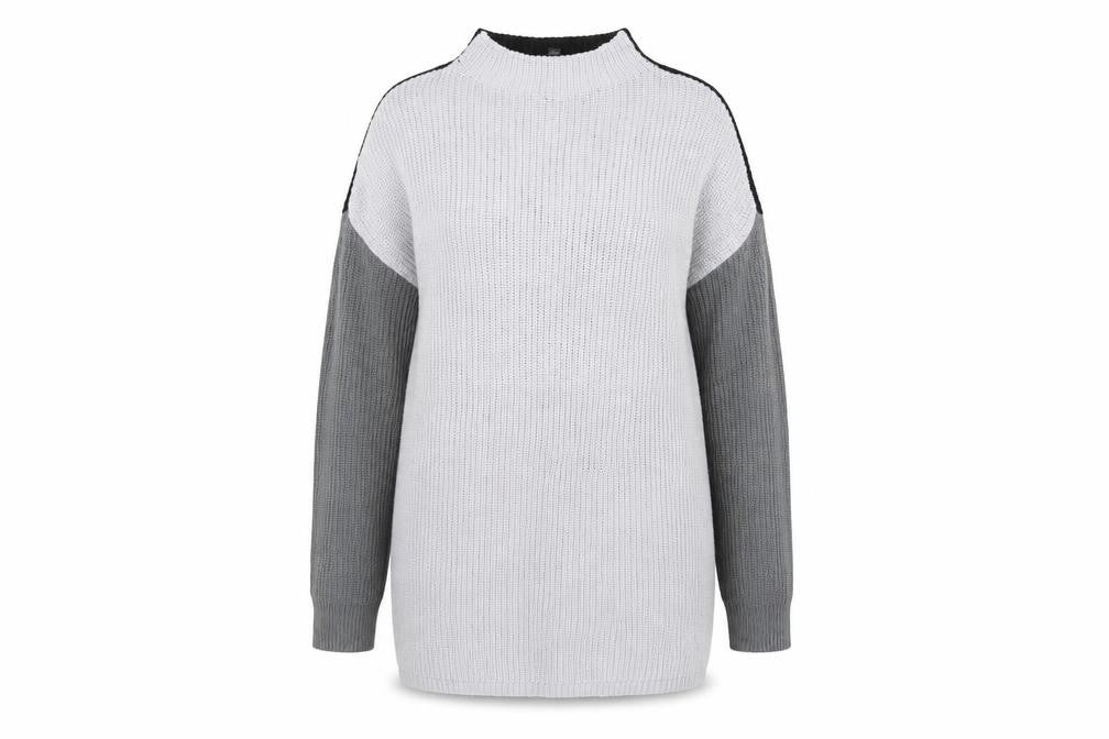 Womens UK Size 18 LTS Grey Tunic Jumper