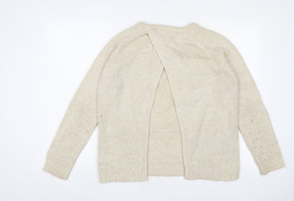 Womens UK Size S Brave Soul Beige Pullover Jumper