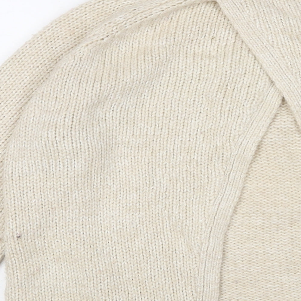 Womens UK Size S Brave Soul Beige Pullover Jumper