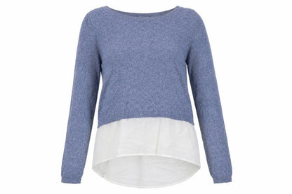 Womens UK Size 10 Warehouse Blue Pullover Jumper