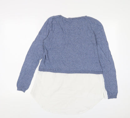Womens UK Size 10 Warehouse Blue Pullover Jumper