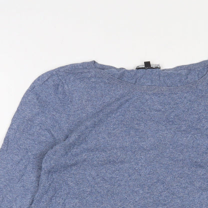 Womens UK Size 10 Warehouse Blue Pullover Jumper