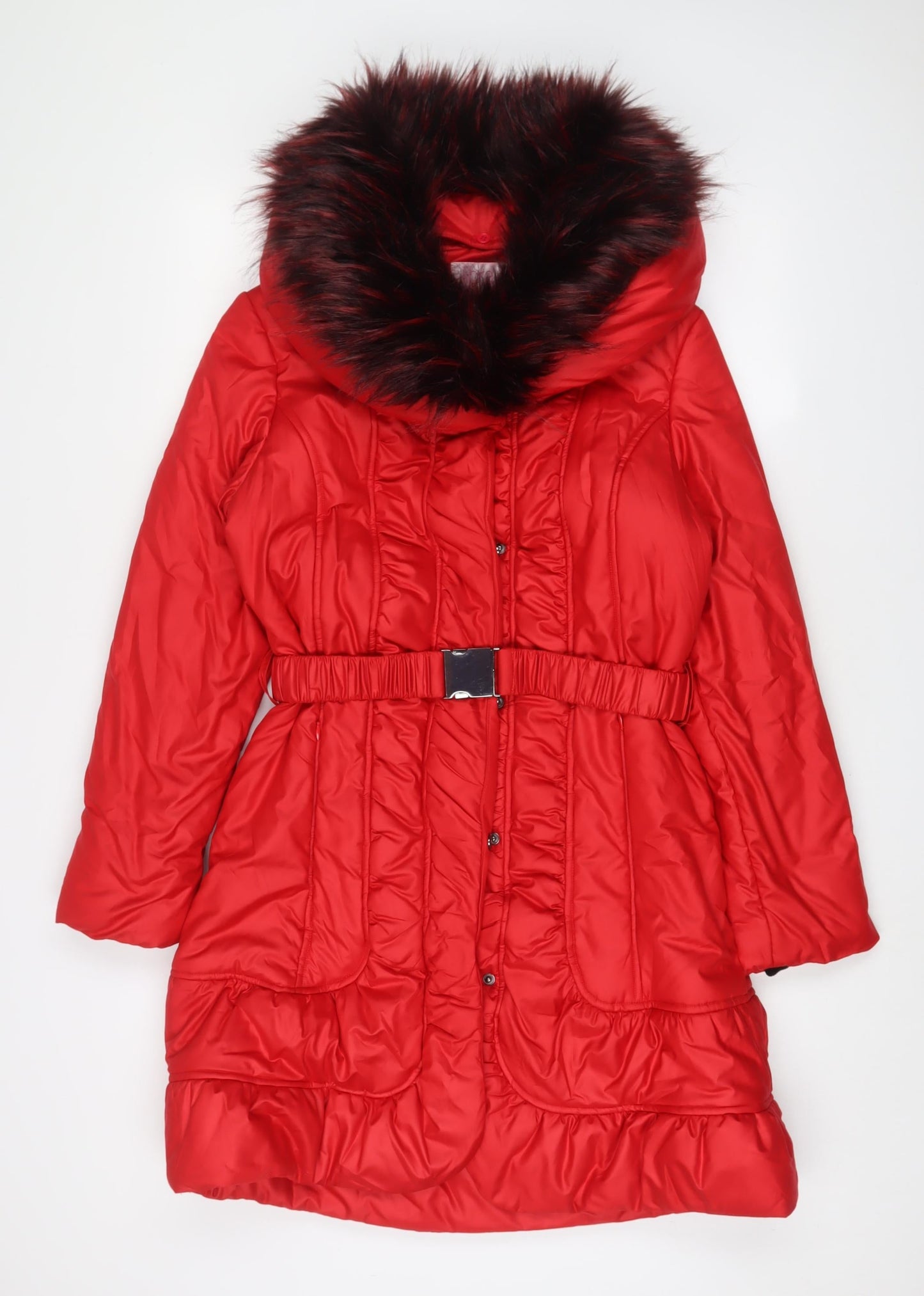 Womens UK Size 10 Libra Yellow Quilted Coat