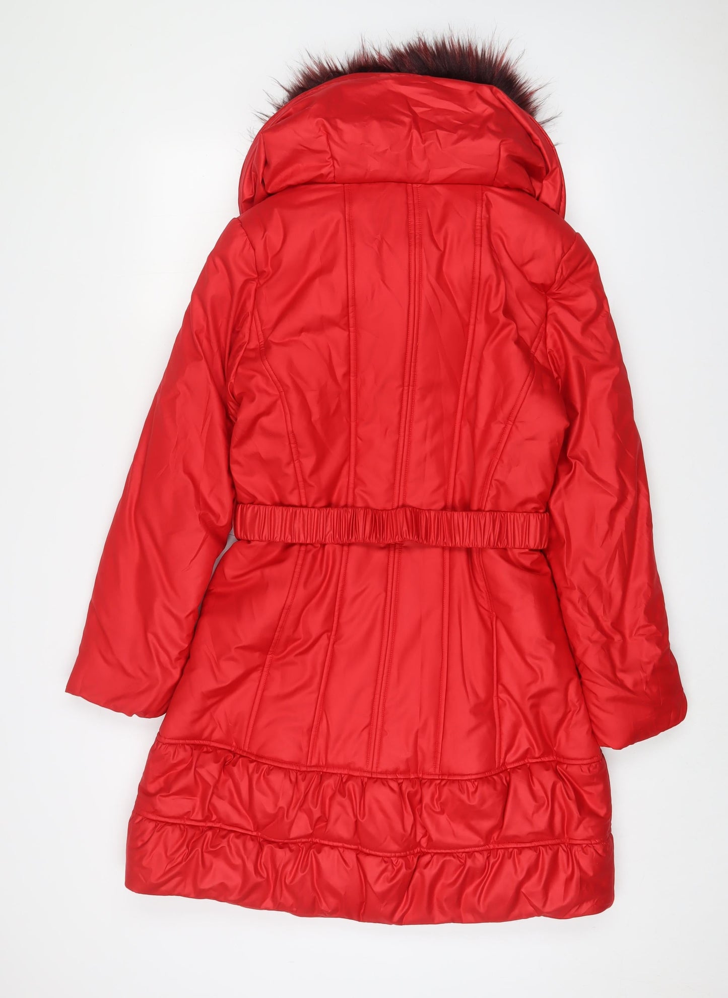 Womens UK Size 10 Libra Yellow Quilted Coat