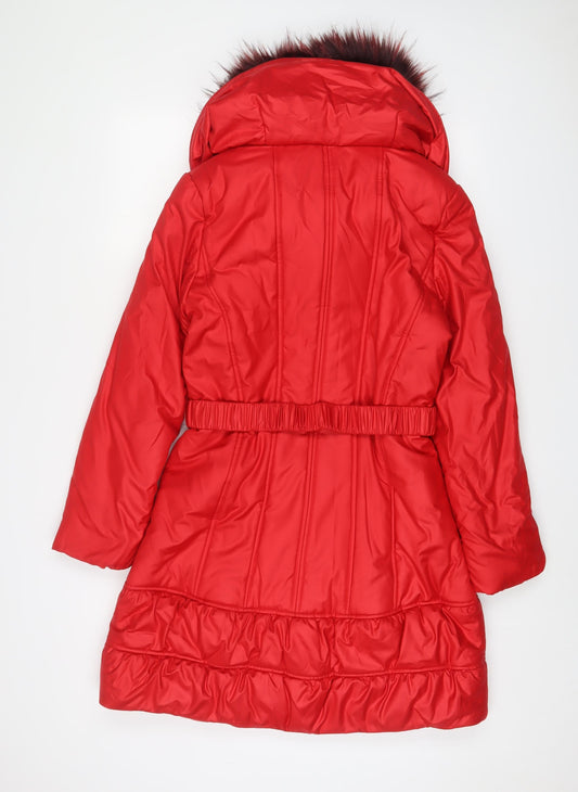 Womens UK Size 10 Libra Yellow Quilted Coat
