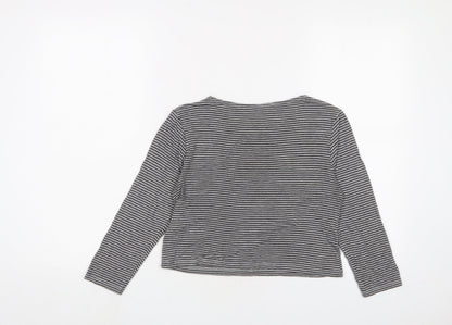 Womens UK Size M Pull&Bear Grey Basic T-Shirt