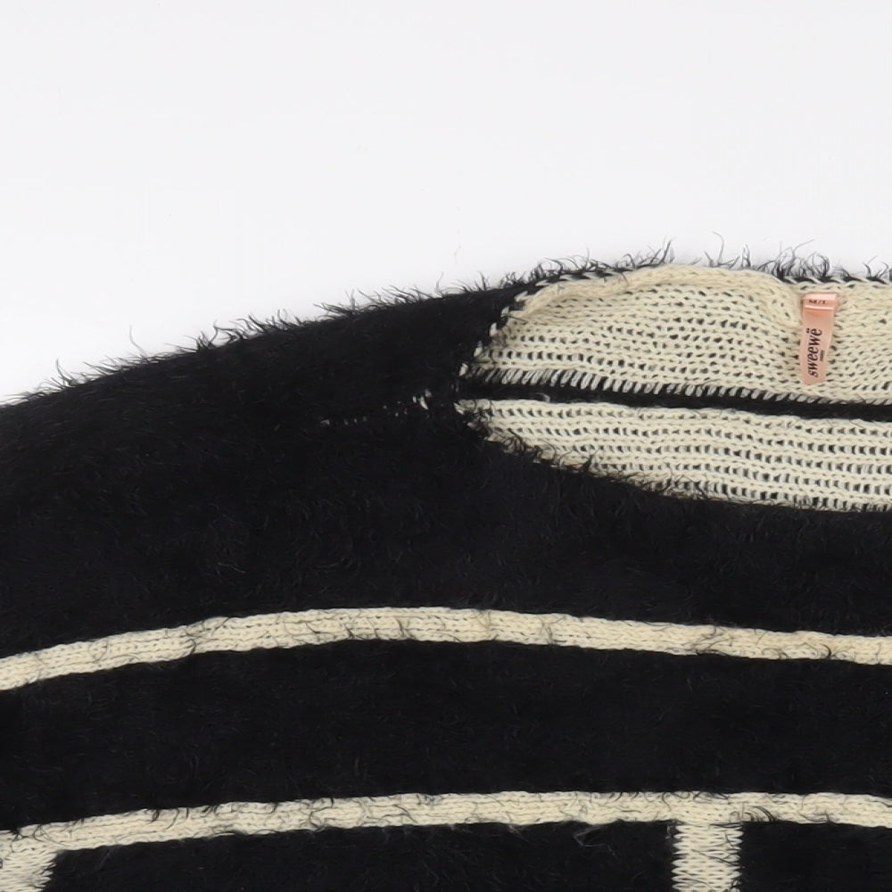 Womens UK Size L SWEEWE Black Pullover Jumper