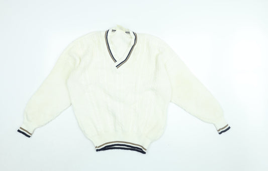Womens UK Size M Dorothy Perkins White Pullover Jumper