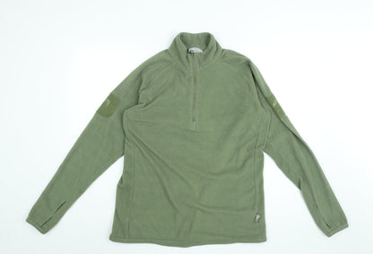 Viper Womens Green Polyester Pullover Sweatshirt Size L Zip