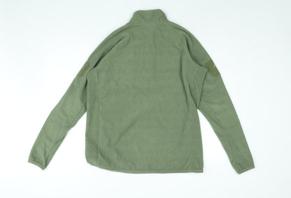 Viper Womens Green Polyester Pullover Sweatshirt Size L Zip