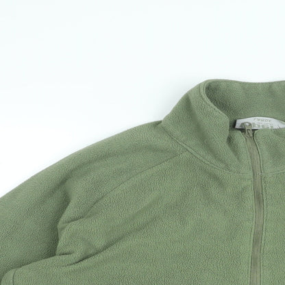 Viper Womens Green Polyester Pullover Sweatshirt Size L Zip