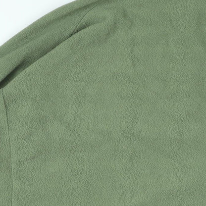 Viper Womens Green Polyester Pullover Sweatshirt Size L Zip