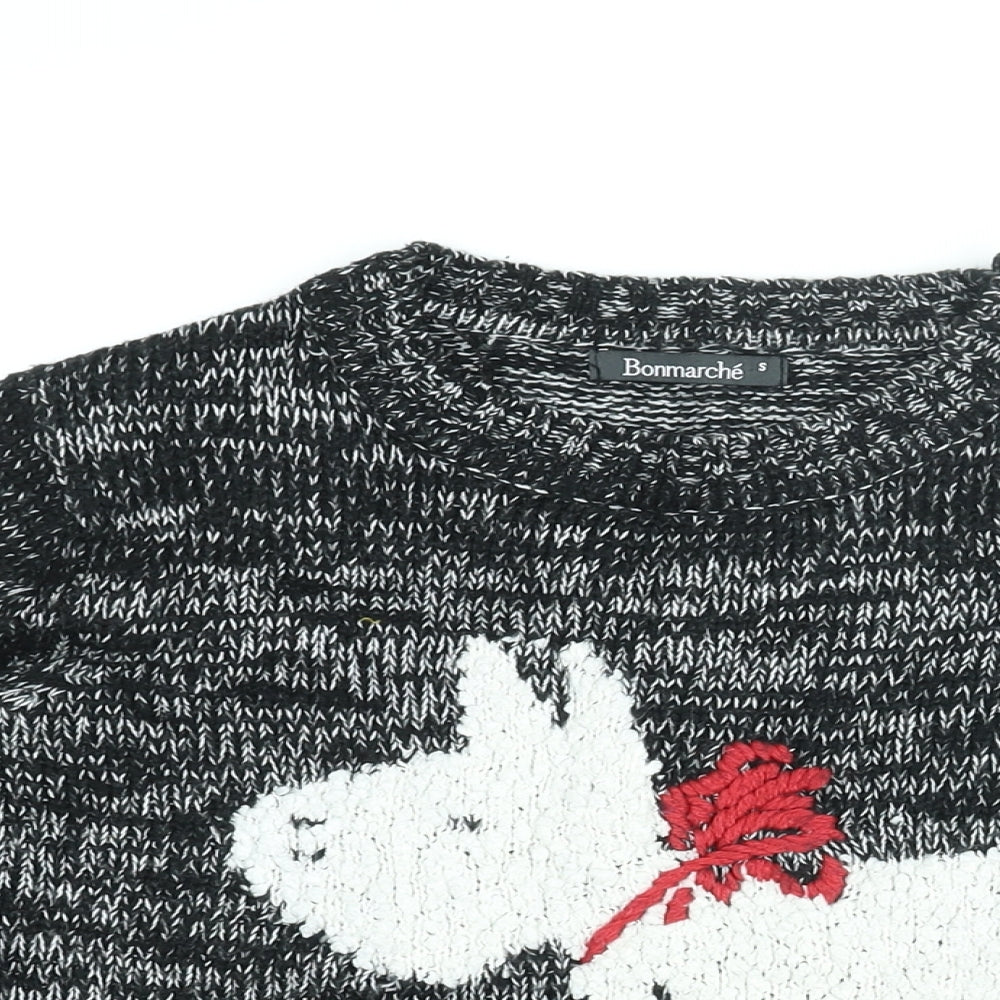 Womens UK Size S Bonmarché Black Pullover Jumper