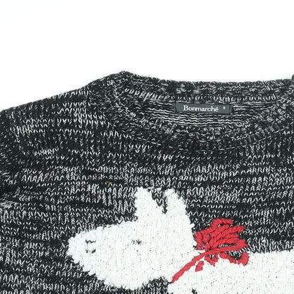 Womens UK Size S Bonmarché Black Pullover Jumper