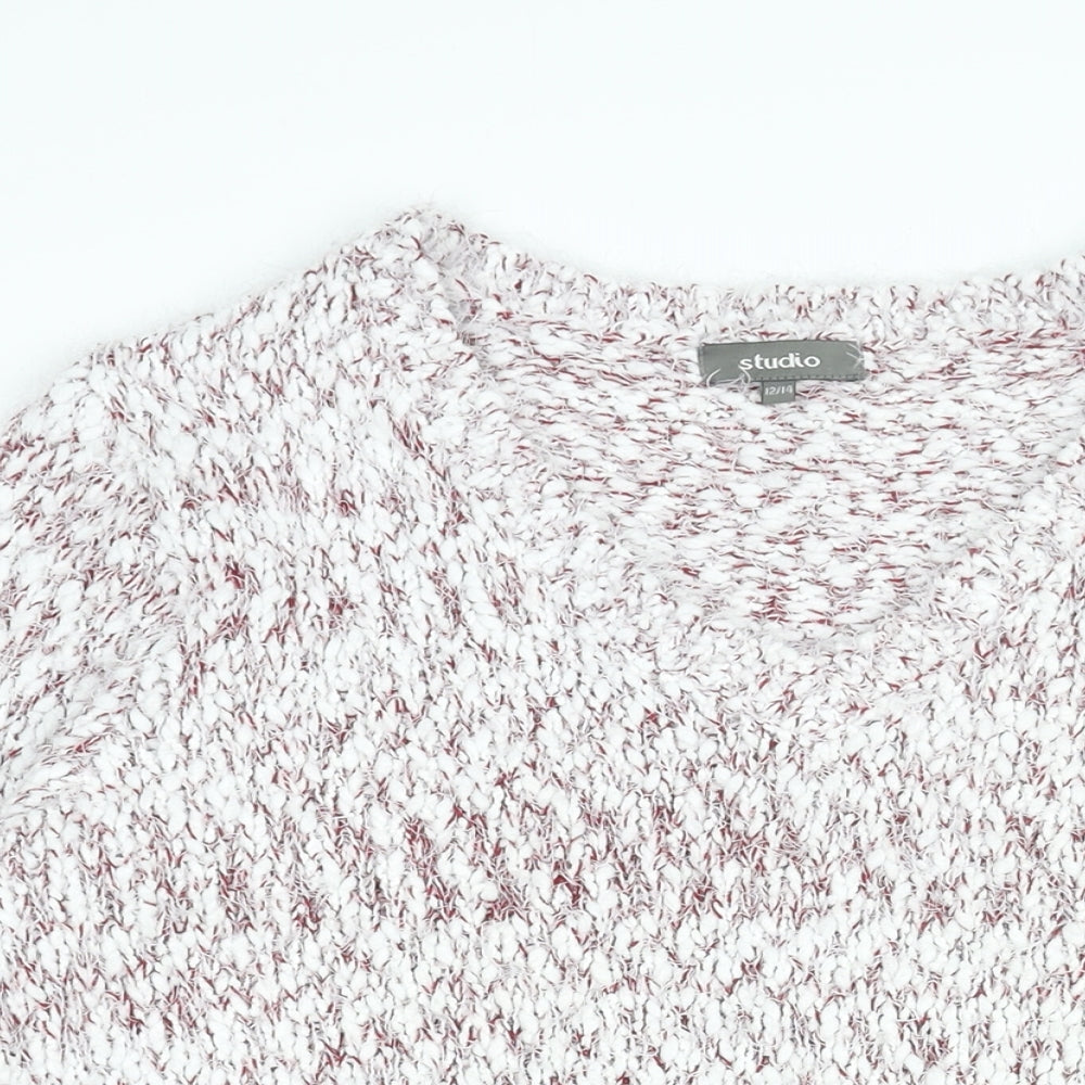 Womens UK Size 12 Studio White Pullover Jumper