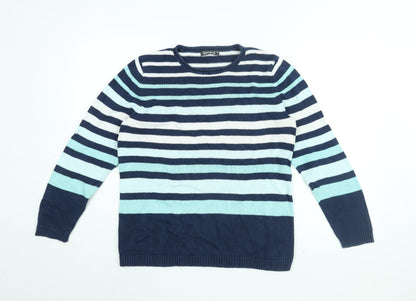 Womens UK Size M Bonmarché Blue Pullover Jumper