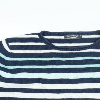 Womens UK Size M Bonmarché Blue Pullover Jumper