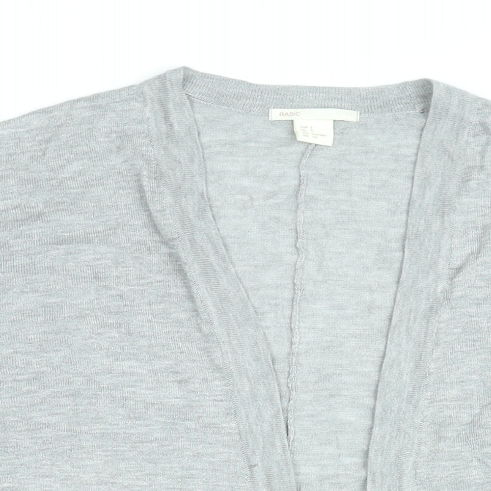 Womens UK Size S H&M Grey Cardigan Jumper