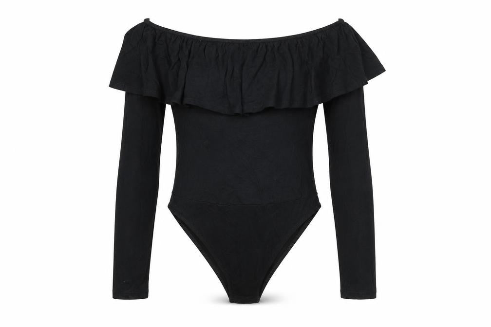 Womens UK Size 6 Miss Selfridge One-Piece Black Bodysuit