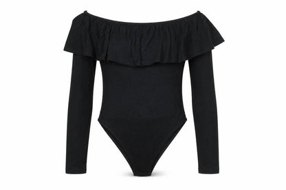 Womens UK Size 6 Miss Selfridge One-Piece Black Bodysuit