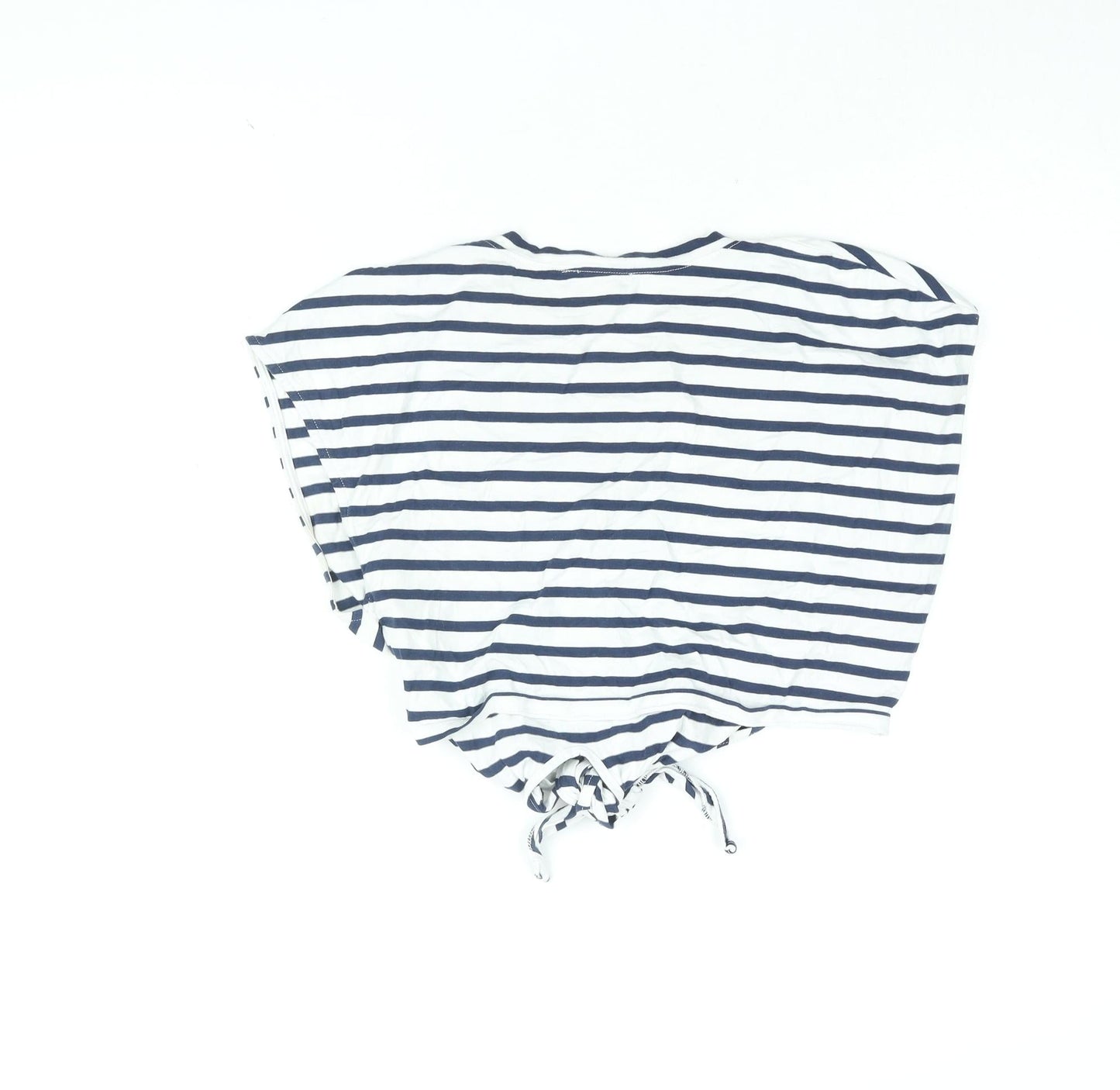 Womens UK Size S Zara White Cropped T-Shirt