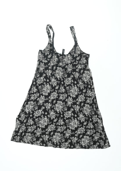 Womens UK Size S Cynthia Rowley Black Basic T-Shirt
