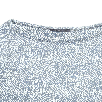 Womens UK Size 14 Marks and Spencer Blue Basic T-Shirt