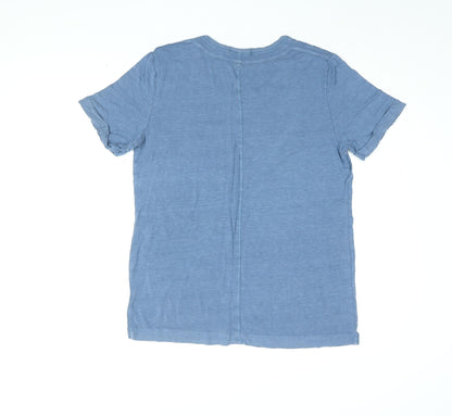 Womens UK Size 14 NEXT Blue Basic T-Shirt