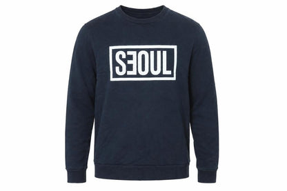 Mens UK Size L Topman Blue Pullover Sweatshirt
