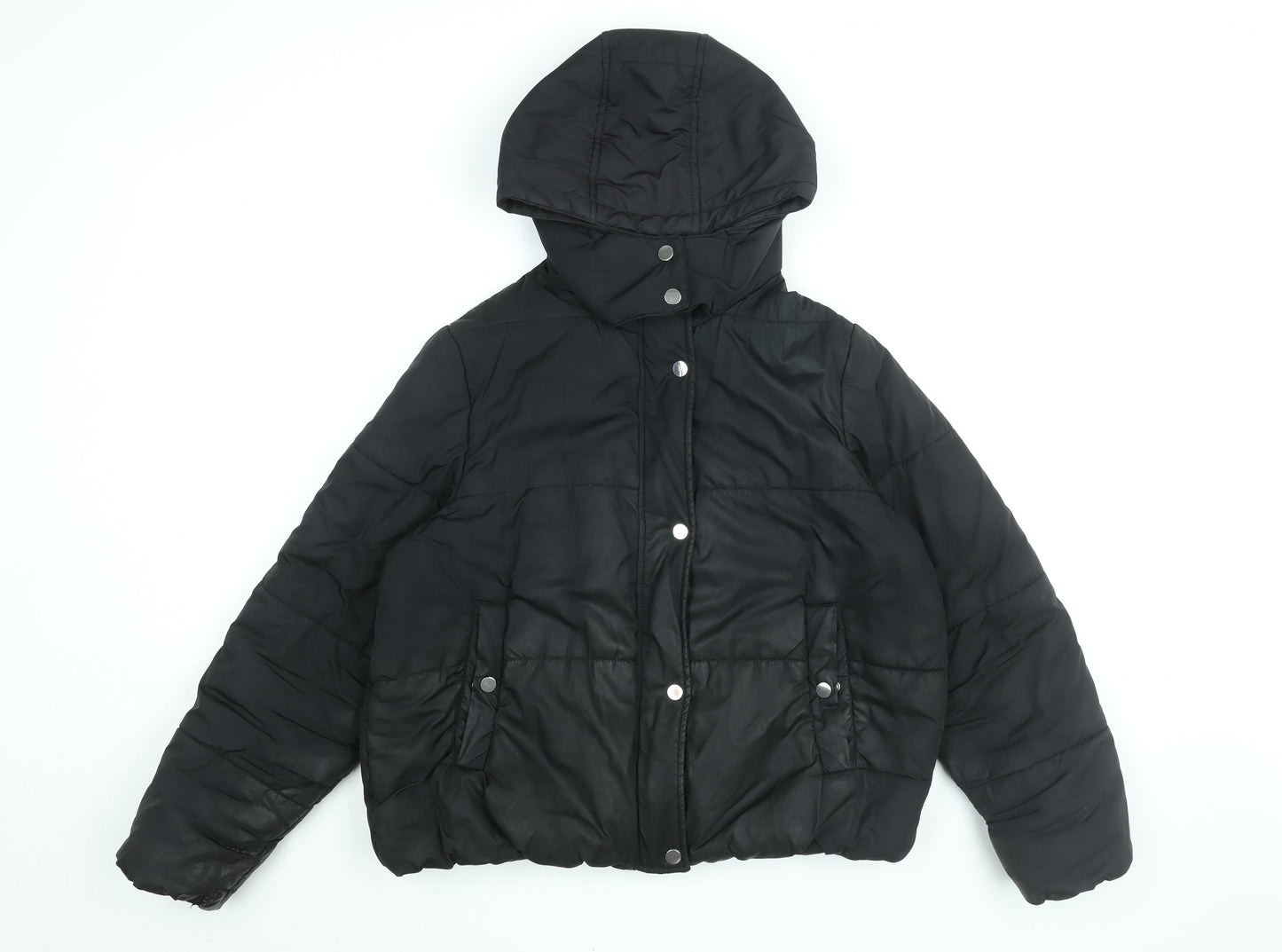 Womens UK Size 14 Marks and Spencer Black Puffer Jacket