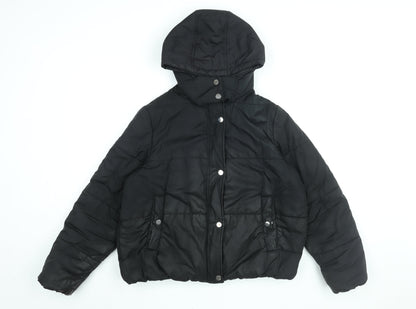 Womens UK Size 14 Marks and Spencer Black Puffer Jacket