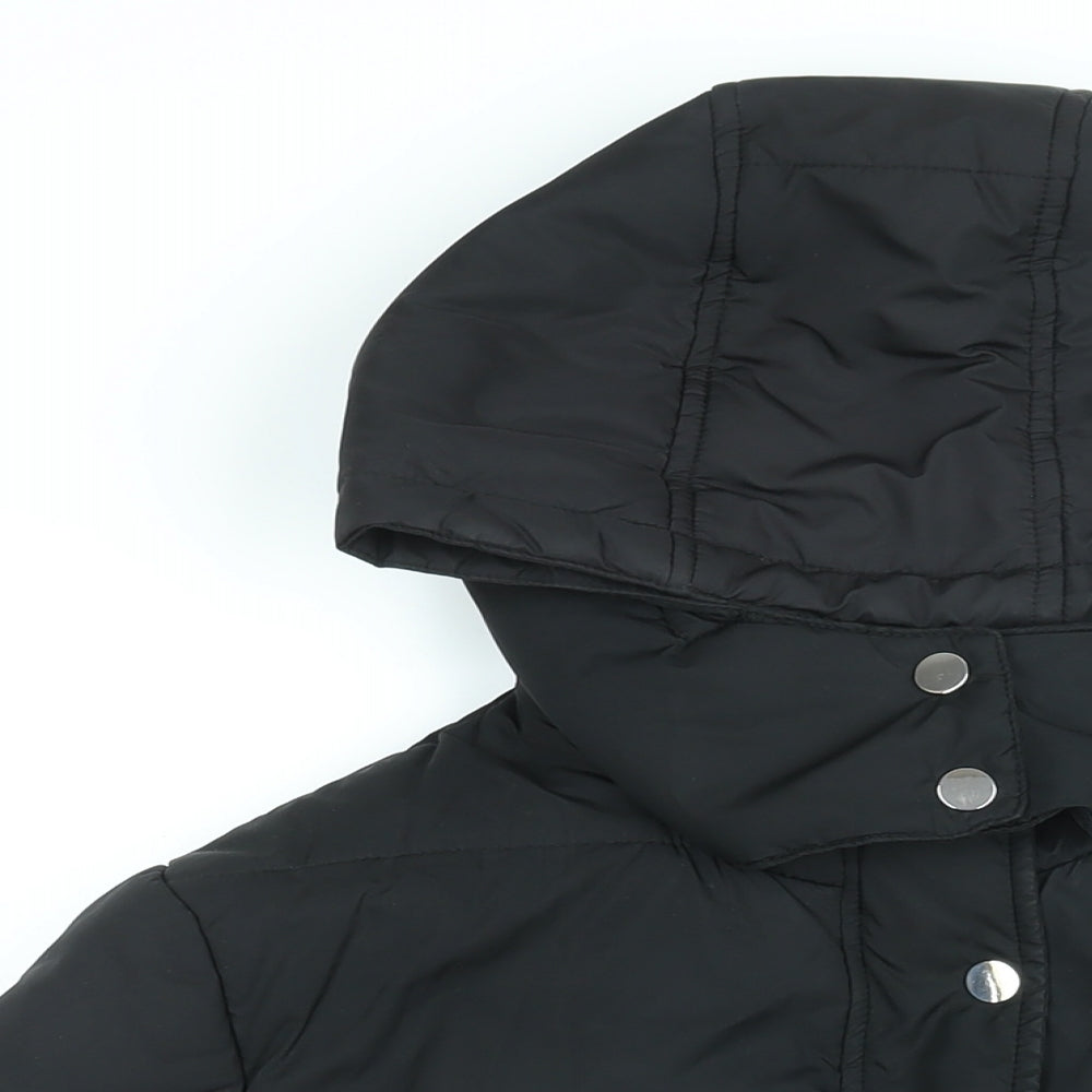 Womens UK Size 14 Marks and Spencer Black Puffer Jacket