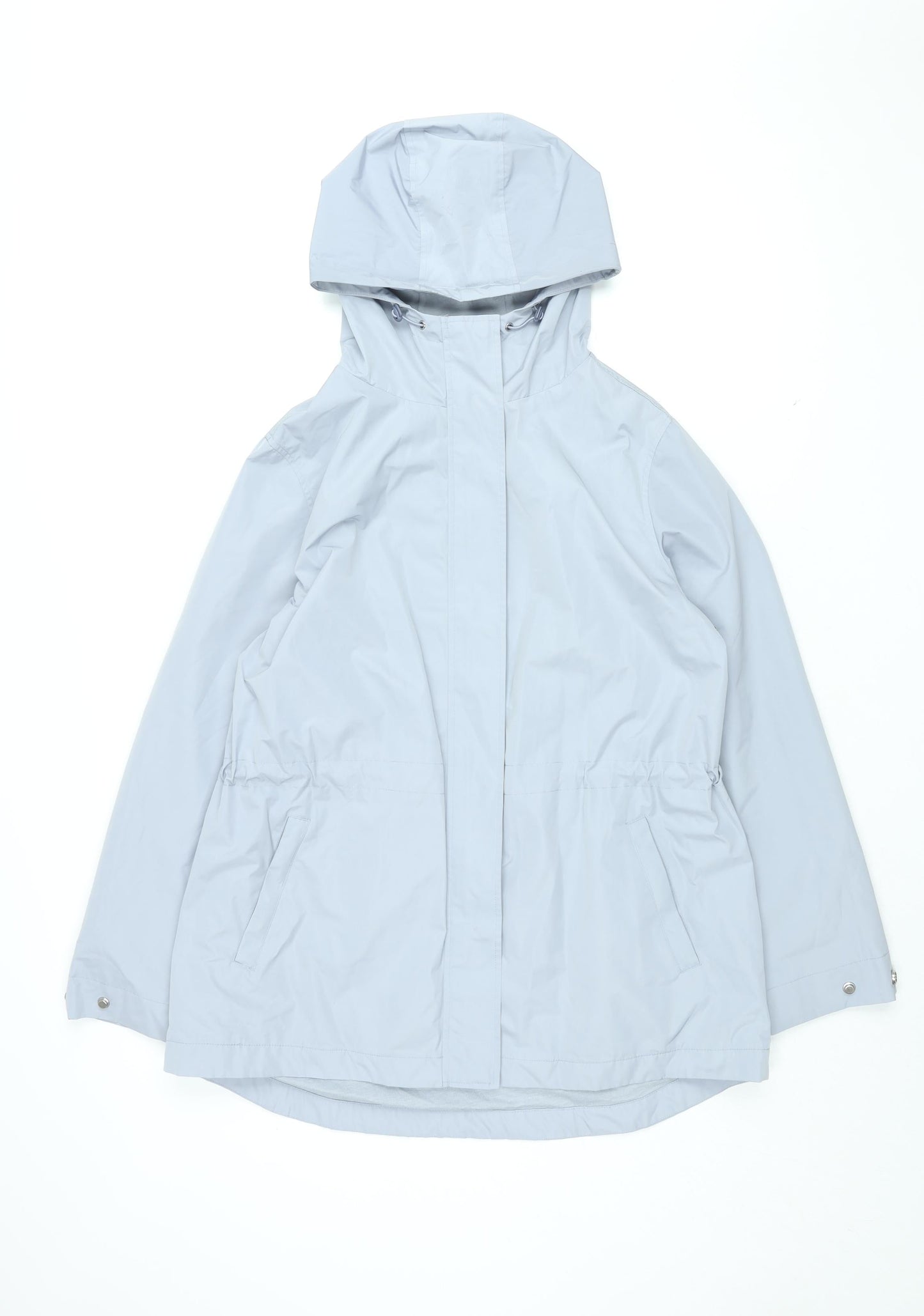 Womens UK Size 12 Marks and Spencer Blue Rain Coat