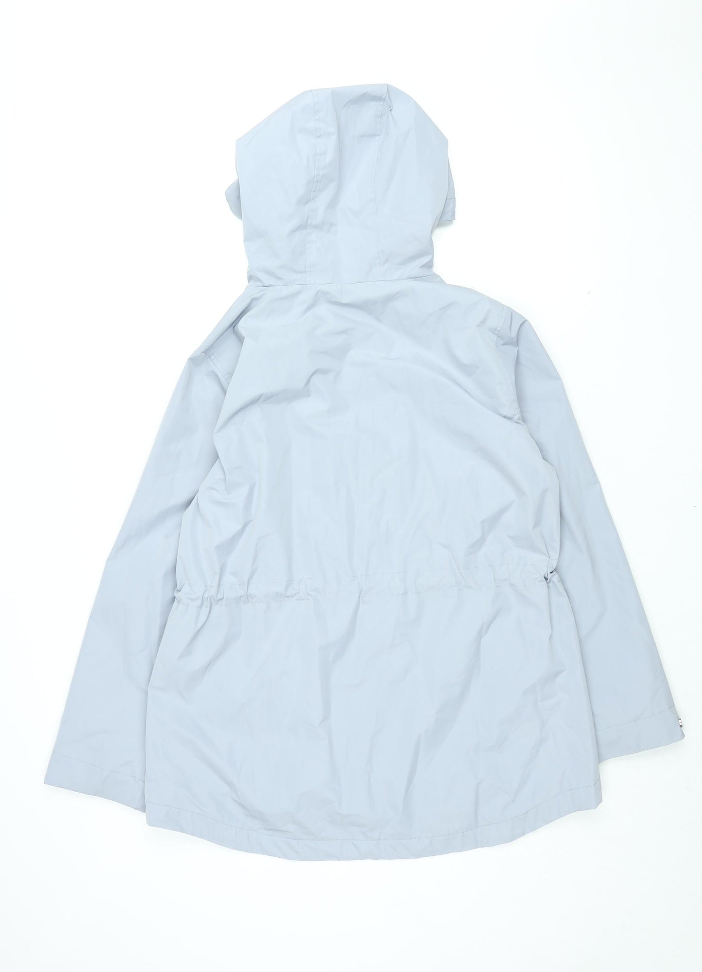Womens UK Size 12 Marks and Spencer Blue Rain Coat