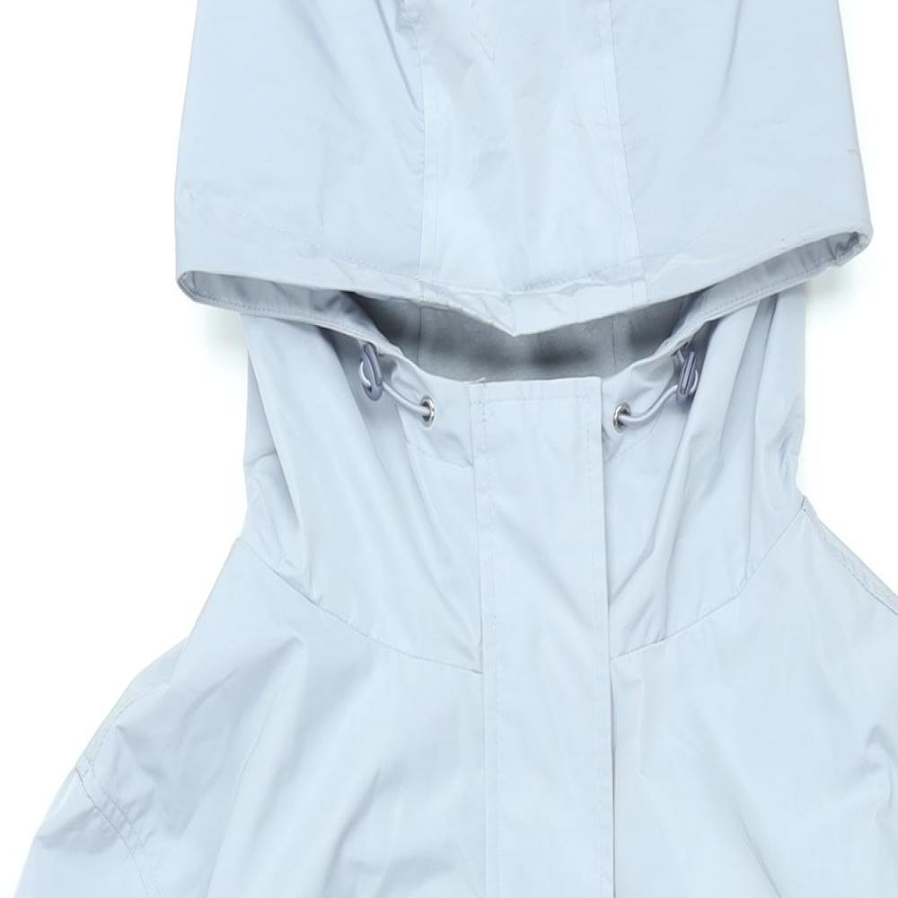 Womens UK Size 12 Marks and Spencer Blue Rain Coat