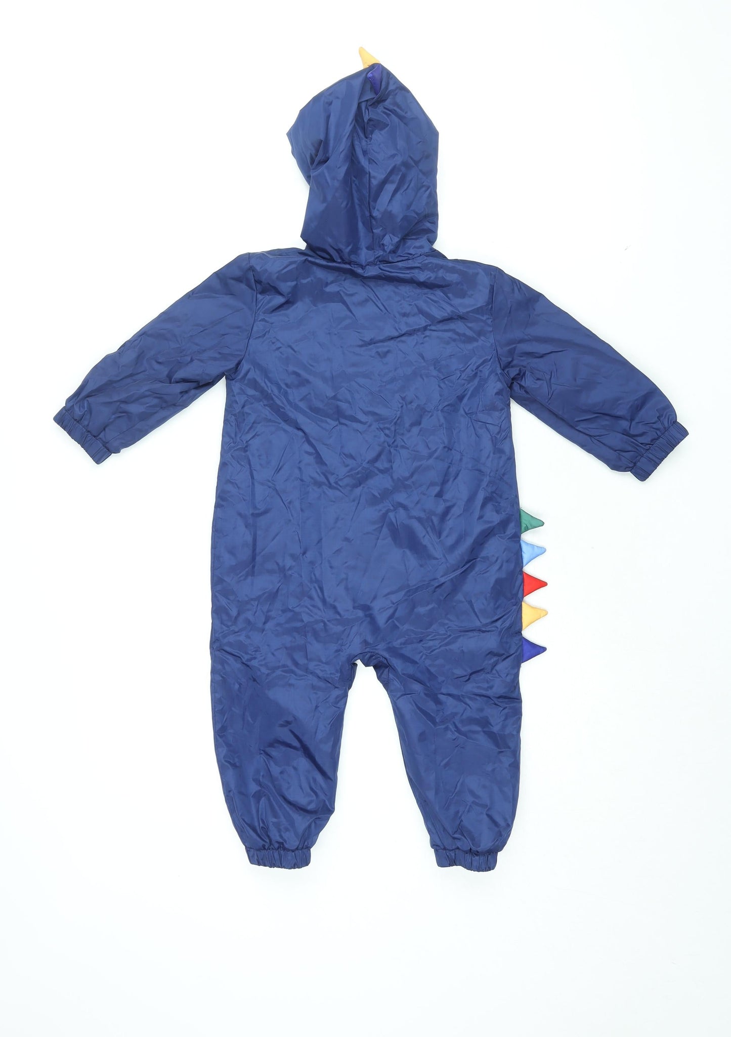marks and Baby Blue Polyester Jumpsuit Outfit/Set Size 12-18 Months Zip