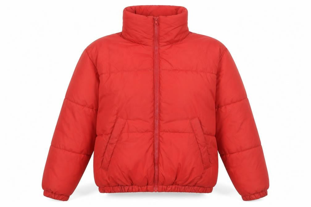 Womens UK Size XS Weekday Red Puffer Jacket