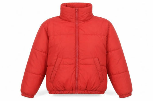Womens UK Size XS Weekday Red Puffer Jacket