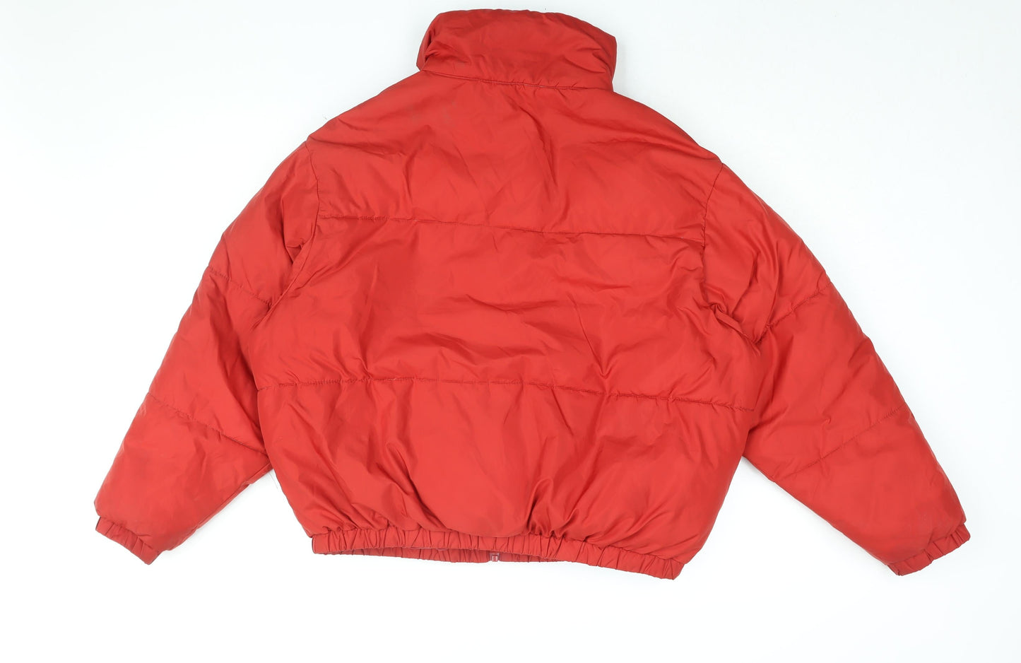 Womens UK Size XS Weekday Red Puffer Jacket
