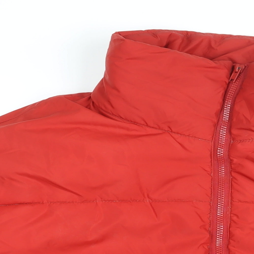 Womens UK Size XS Weekday Red Puffer Jacket