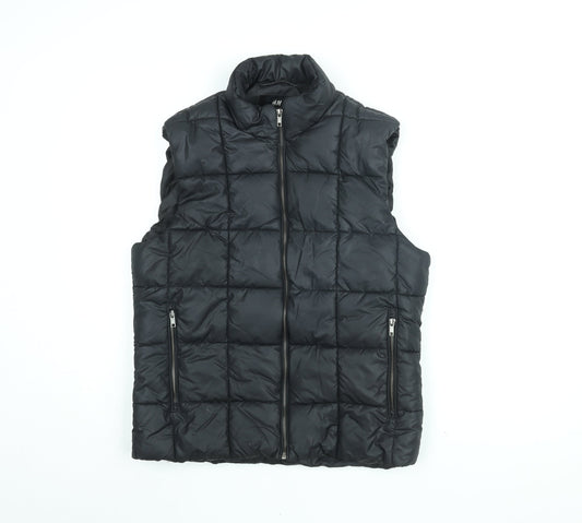 Mens UK Size 40 H&M Black Gilet