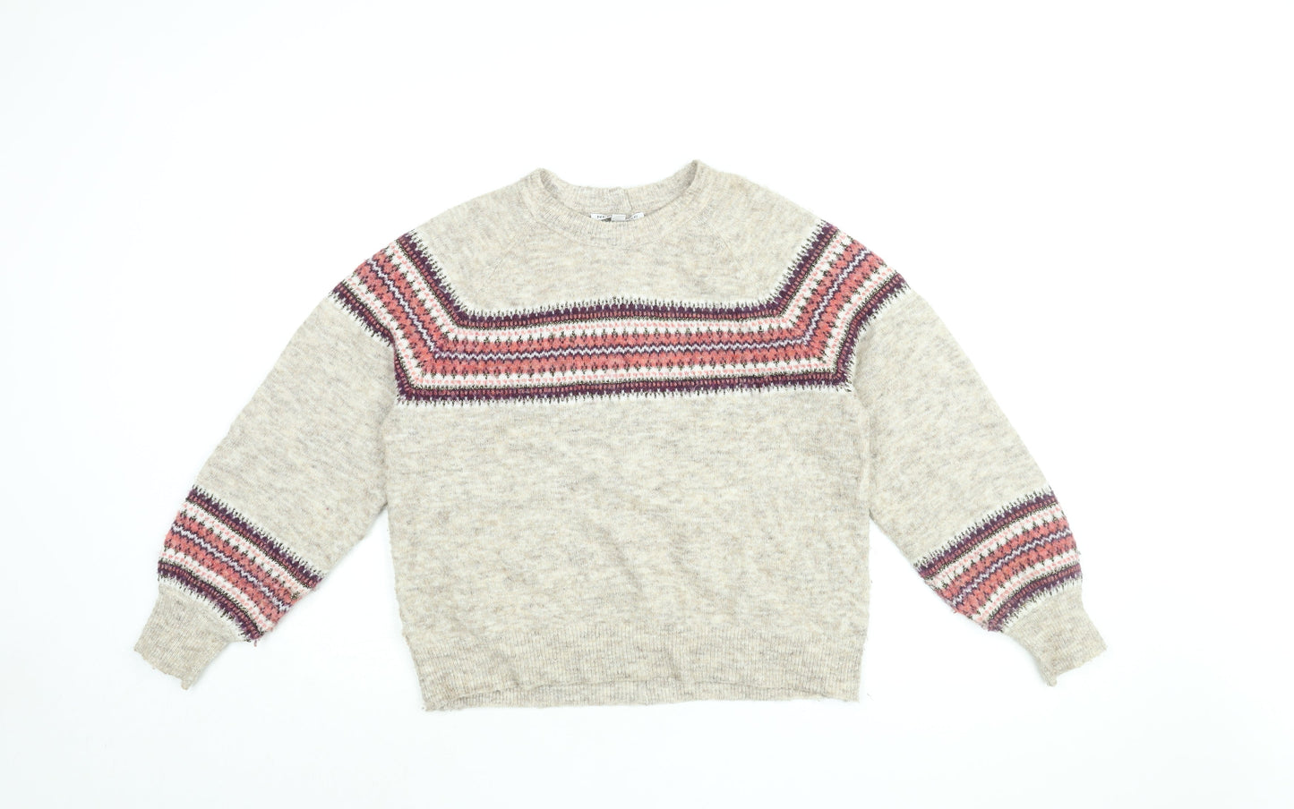 Womens UK Size S NEXT Beige Pullover Jumper
