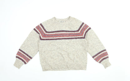 Womens UK Size S NEXT Beige Pullover Jumper
