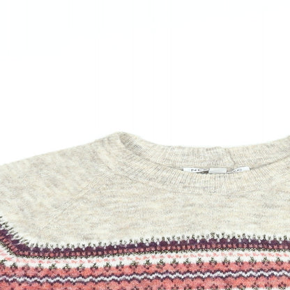 Womens UK Size S NEXT Beige Pullover Jumper