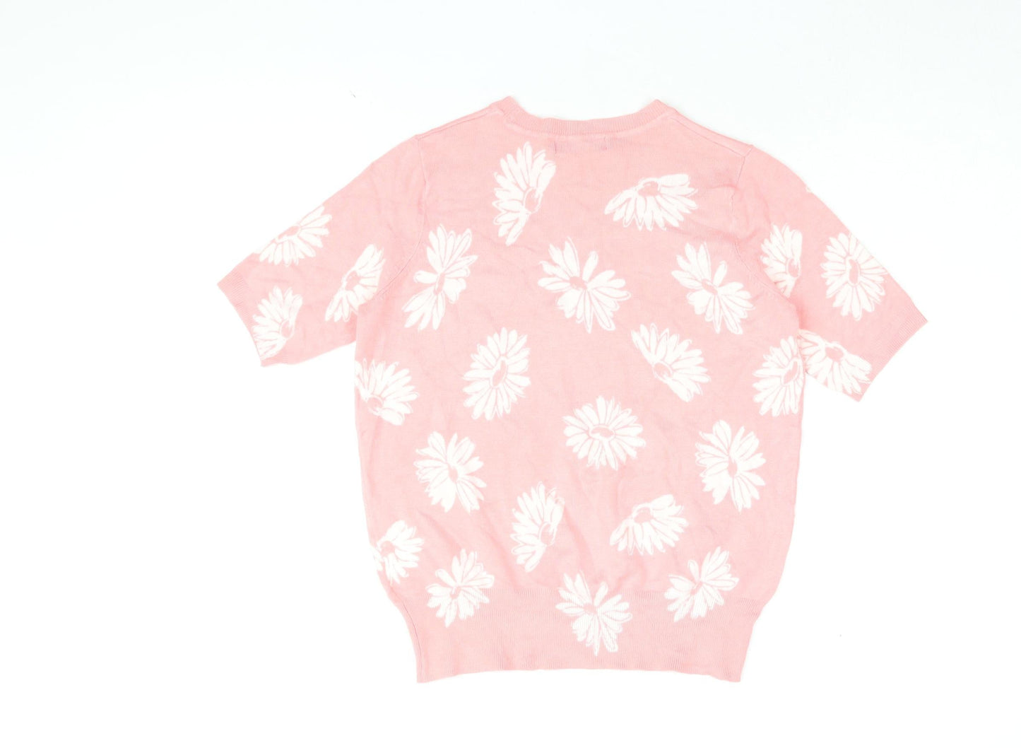 Womens UK Size 8 Marks and Spencer Pink Basic T-Shirt