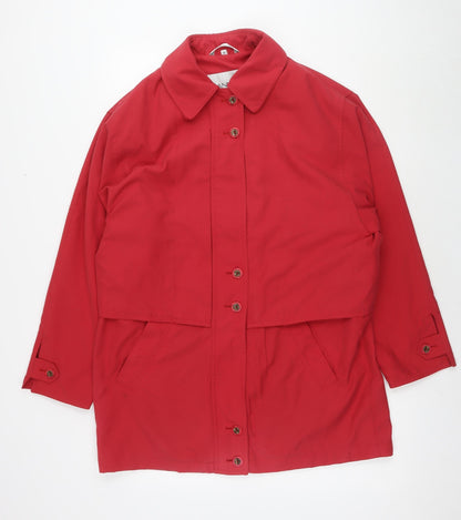 Womens UK Size M Dannimac Red Parka Coat