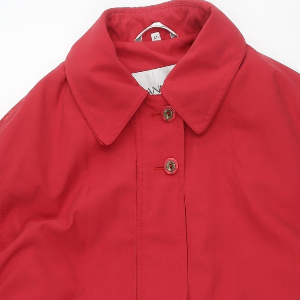 Womens UK Size M Dannimac Red Parka Coat